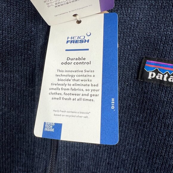 NEW Patagonia recycled better sweater vest Nena navy blue outdoor hiking S NWT - Picture 6 of 14